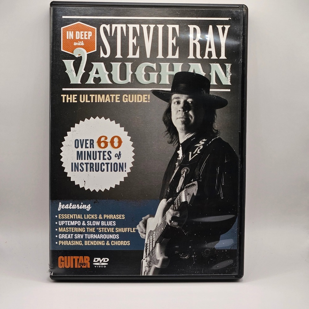 Guitar World In Deep with Stevie Ray Vaughan DVD Black Instructional Guide 47033
